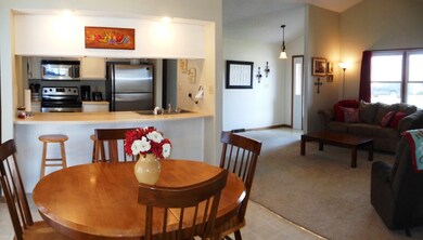Open Dining & Living Room