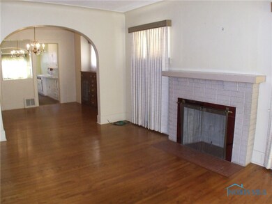 Living room, looking to formal dining room