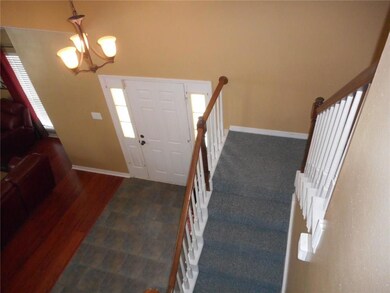 A view of the entryway from upstairs....