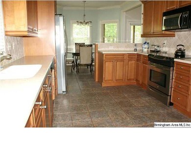There's also a breakfast bar, double door pantry a