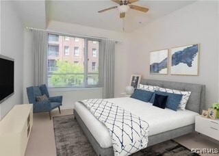 Bedroom with ceiling fan