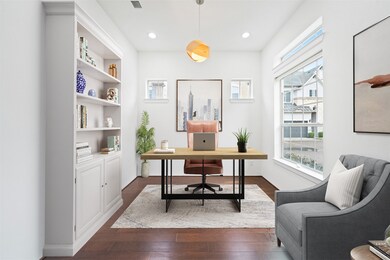 Home office virtually staged.