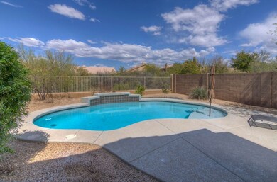 View from covered patio area