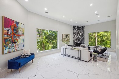 The formal living room has Porcelain tile and big