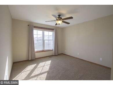 One of three bedrooms on the upper level