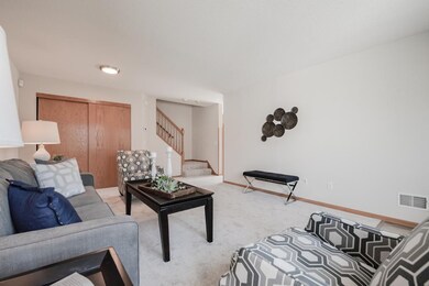 The generously-sized living room offers brand new 