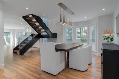 Dining room featuring light hardwood / wood-style 