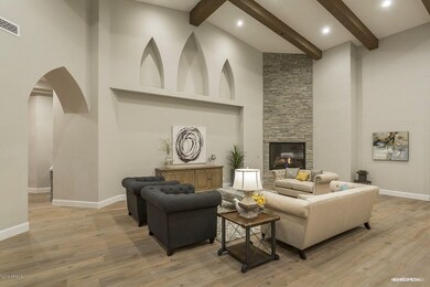 Stacked Stone Gas Fireplace