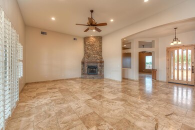 Corner Fireplace