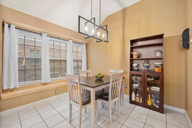 Breakfast nook with plenty of space for a large ta
