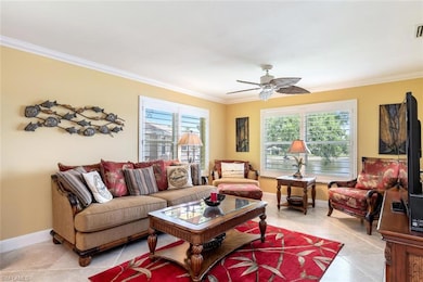 All tile in living areas, plantation shutters