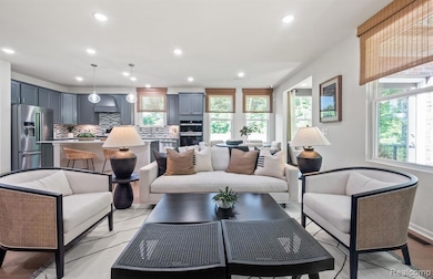 Open Concept Gathering Room and Kitchen