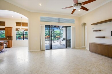 Central Family room is open to kitchen and dining