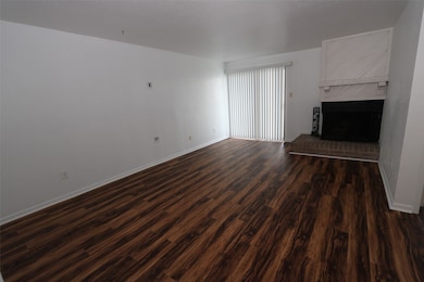 Living room with fire place