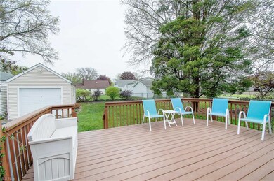 Large deck and a private fenced-in backyard to enj