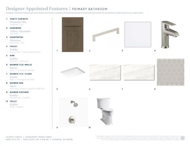 Primary bathroom finishes