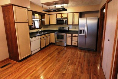 The spacious open concept runs through the kitchen