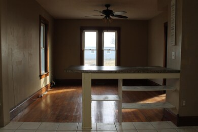 Kitchen looking into dining room