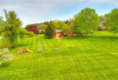 Large playground area in side yard
