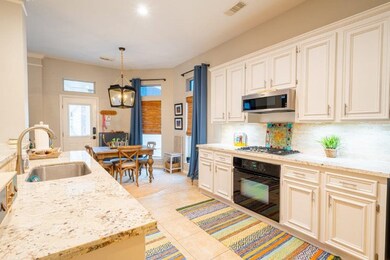 Spacious kitchen with under-cabinet lighting
