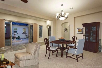Courtyard View from Dining/Living Area