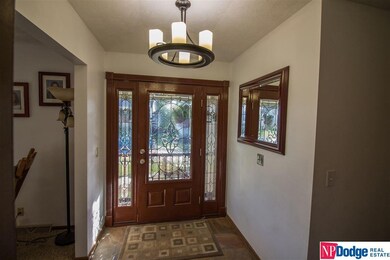 Newer Front Door with Fresh Stain. Updated Energy Saving LED Light.