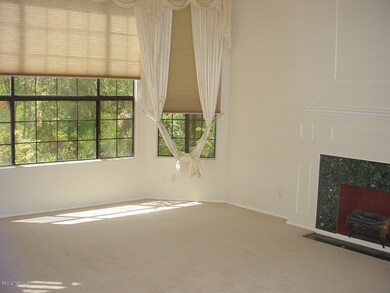 Fireplace in living room