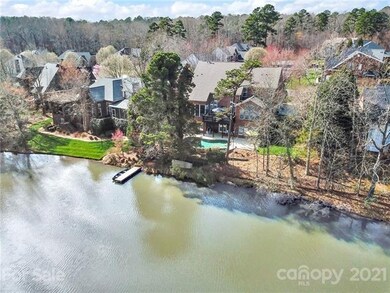 View of dock and rear yard.