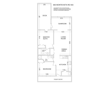 650 MONTEVISTA RD UNIT 403 FLOOR PLAN