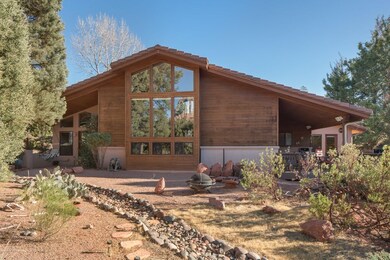 Rear view of property