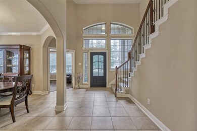 The front entryway is very bright and spacious! Th