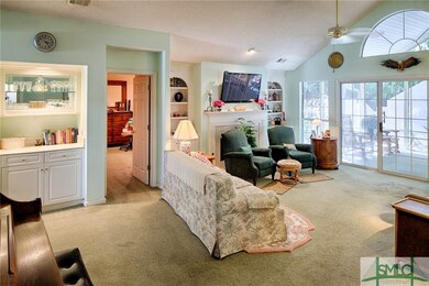 Great room has a wet bar for entertaining