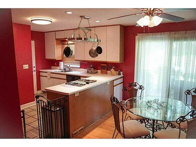 Kitchen. Kitchen open to dining room