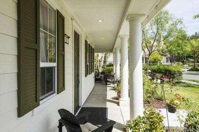 Columned porch way
