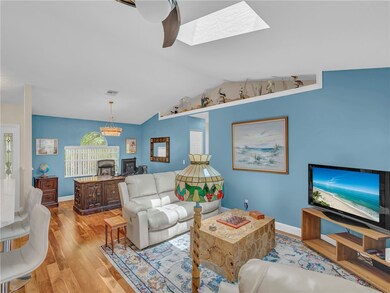 Skylights through home provide a ton of natural li