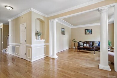 Foyer view into living room