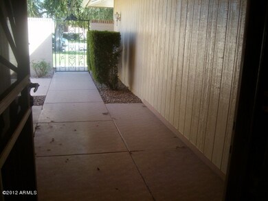 Front courtyard from double entry door