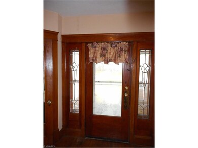 Front Foyer with beautiful leaded glass.