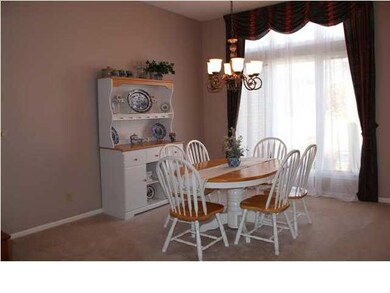 Spacious formal dining area adjacent to the entry 