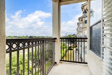 Private balcony overlooking Braes Bayou.