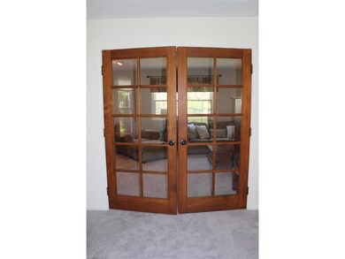 French Doors between Living Room and Dining Room