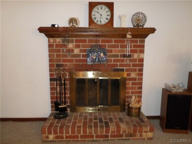 Wood burning fireplace for the cold winter nights!