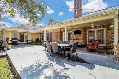 Large back patio.
