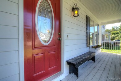 Covered front porch.