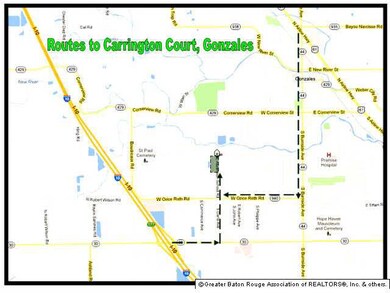 Directions to subdivision.