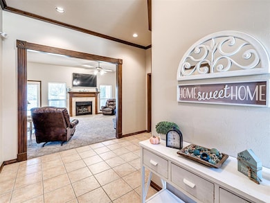 Entrance foyer is very inviting to the home.