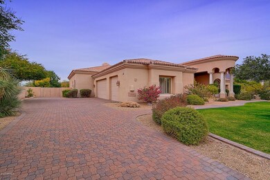 Drive entry to 3 car garage