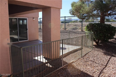 Fence enclosed back patio