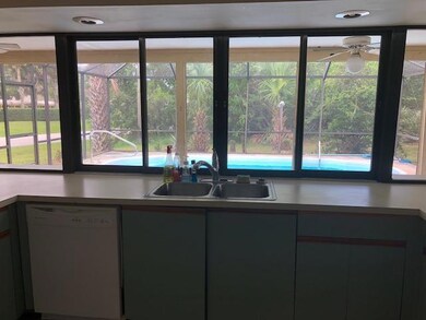 kitchen sink to rear yard