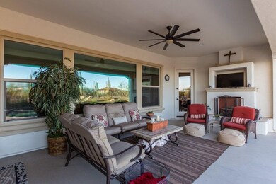 Covered Patio with Fireplace